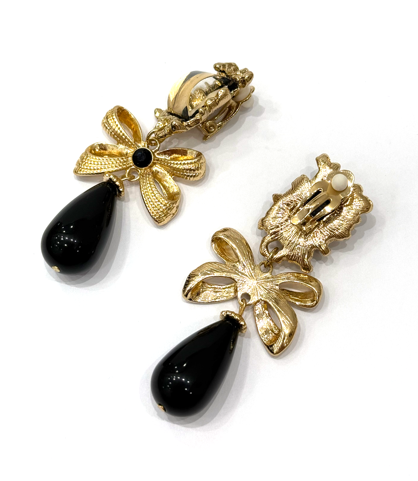 Clip Earrings Black