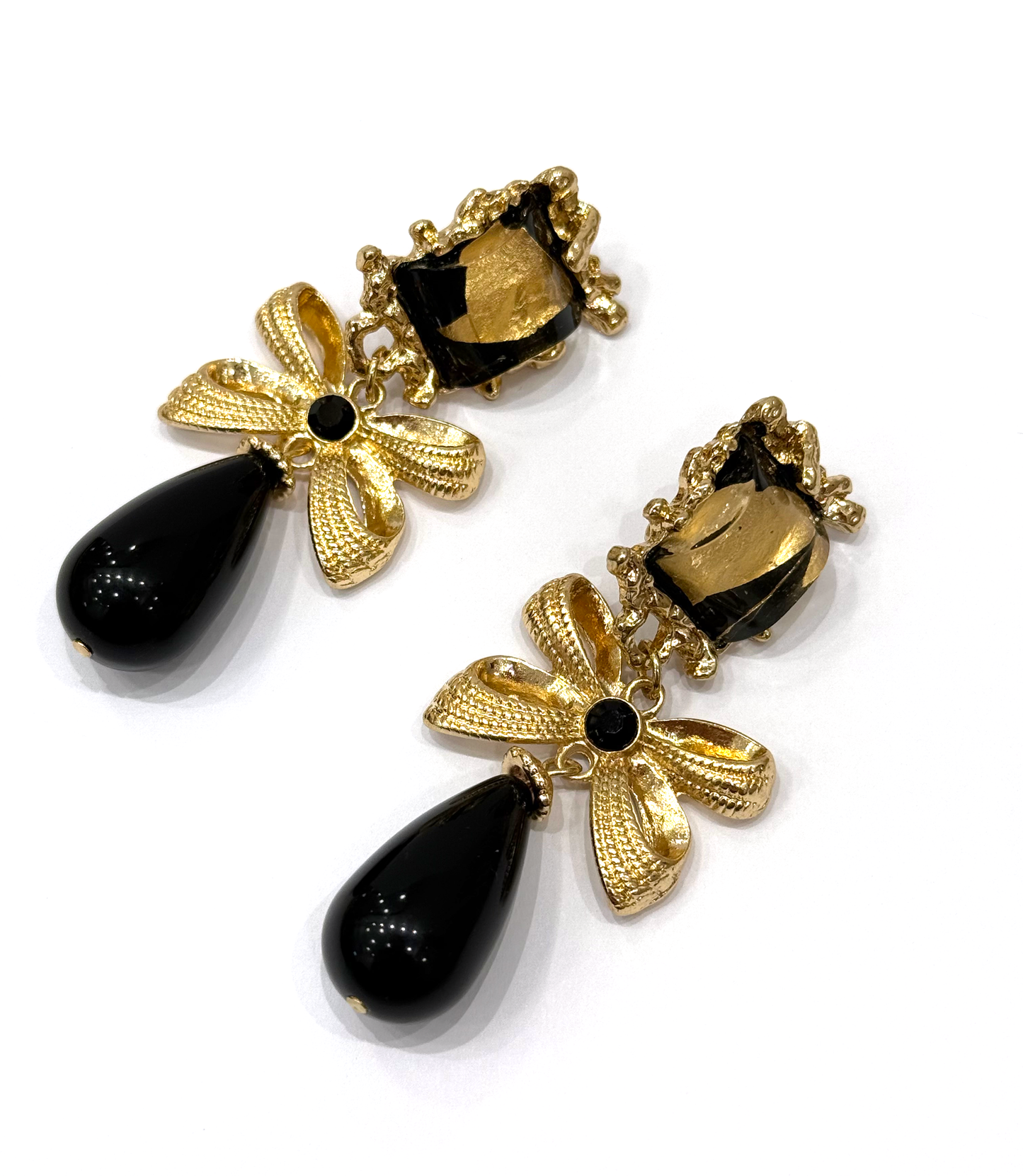 Clip Earrings Black